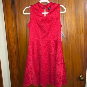 Perceptions New York Size 6 Red Lace Dress